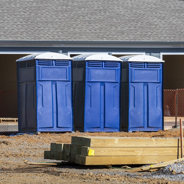 are there any restrictions on where i can place the portable restrooms during my rental period in Bratton